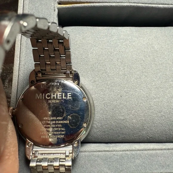 Michele Serein Stainless Stainless steel watch - Picture 4 of 7